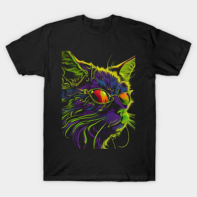 Psychedelic Cat 6.0 T-Shirt by Adnorm Supply